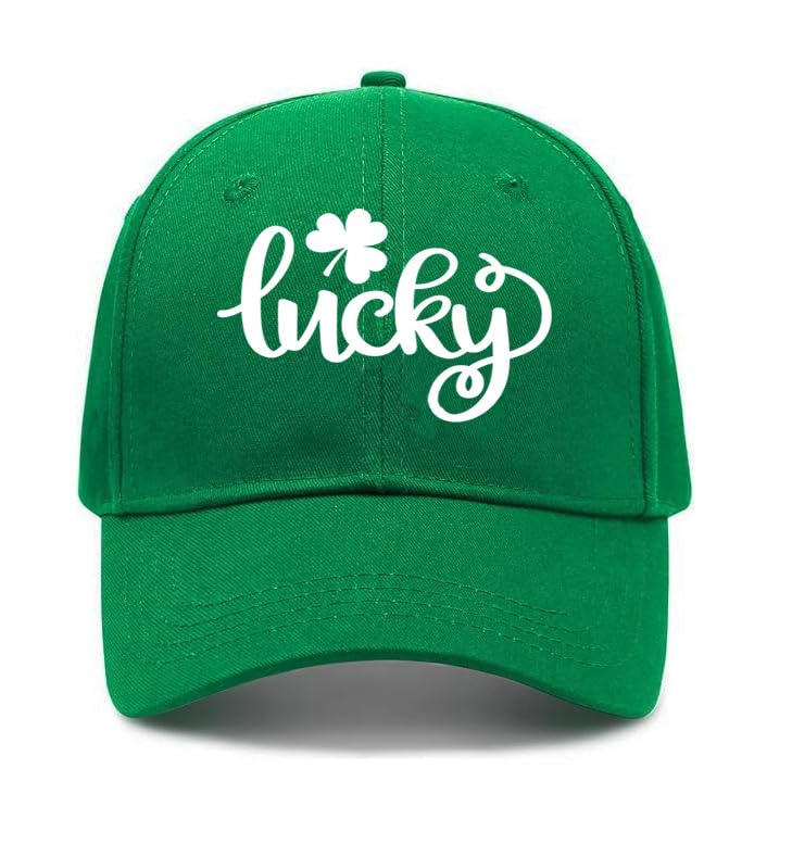 St. Patrick's Day Adjustable Cotton Baseball Cap - Green Clover