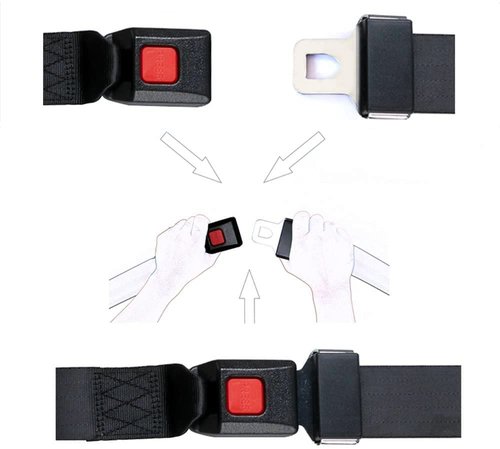ROSSROLLA Golf Cart Seat Belt Kit Set of 2, Fits Most Golf Carts, EZGO, Yamaha, UTV, Front/Rear Seatbets, Universal, 2 Pack