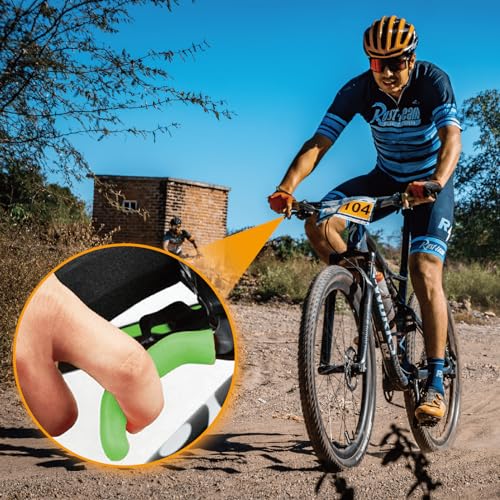 Silicone Brake Lever Covers for Mountain Bicycles - Red (2 Pairs)