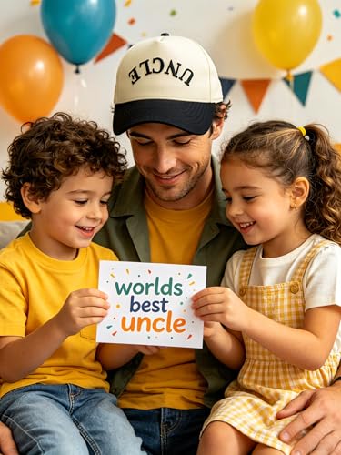 Upside Down Uncle Hat Black One Size - Pregnancy Announcement & Birthday Gift