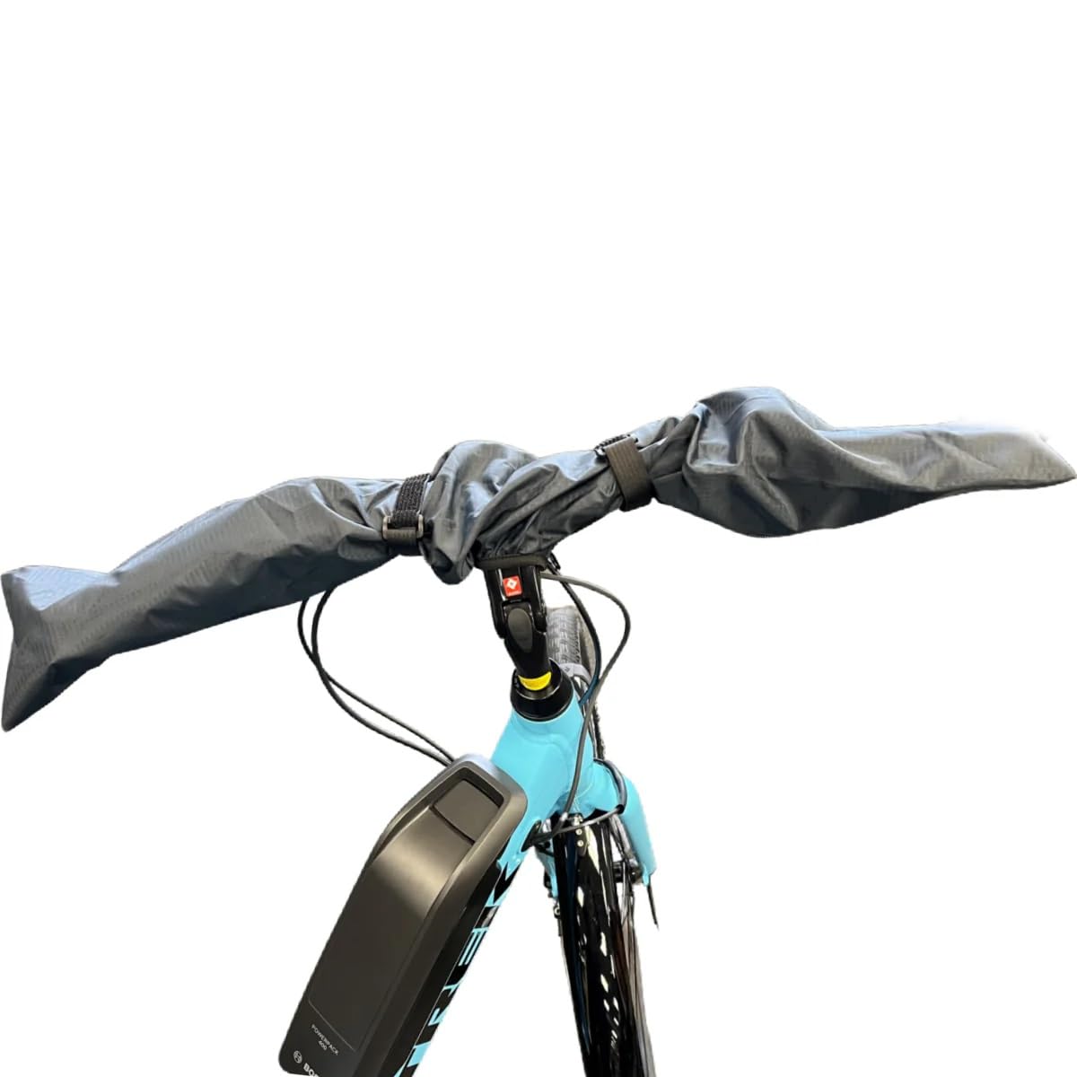 BiKase Durable E-Bike Handlebar Cover - Universal Fit Ripstop Nylon Protection for Controls & Bars, Waterproof Zip-Up Design