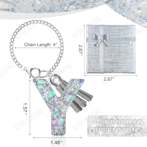 Silver Letter Y Charm for Tumbler Handles, Decorative Cup Accessory