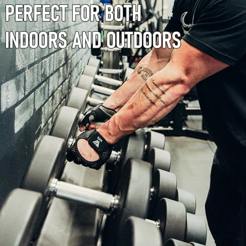 Breathable Weight Lifting Gloves with Wrist Support - Medium / Black