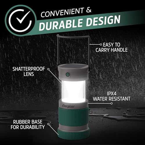 Energizer S-500 Hybrid Power Camping & Outdoor Solar Lantern 1 Pack 500 Lumens