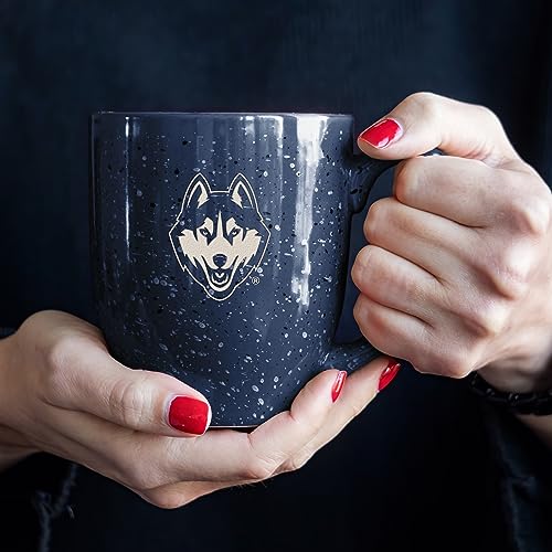 16 oz Speckled Ceramic Coffee Mug - UCONN Team Color