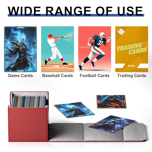4-Pack Magnetic Closure Card Deck Box for MTG & TCG Cards with Dividers