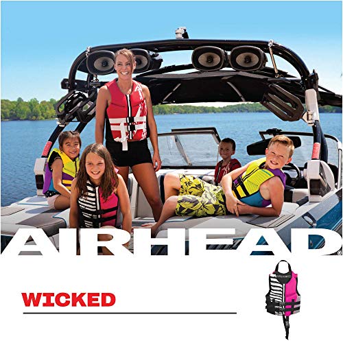 Kwik-Dry NeoLite Flex Life Jacket for Kids - USCG Approved, Child (33-55 Lbs) - Hot Pink