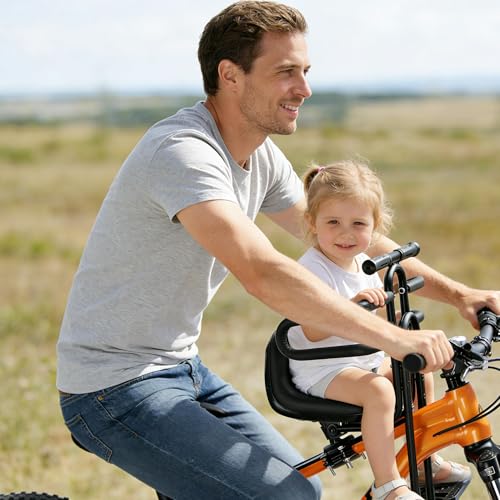 Adjustable Front-Mounted Bike Child Seat for Toddlers 2-5 Years