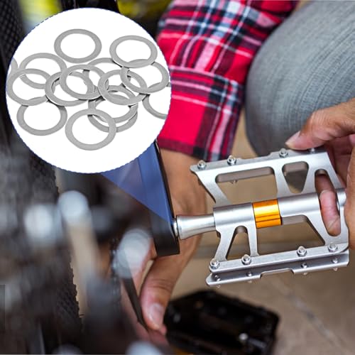 15-Pack Stainless Steel Bike Pedal Washers - 9/16 Inch