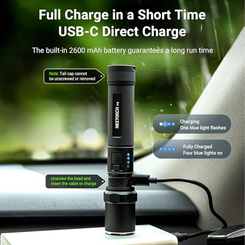 NEXTORCH P8 Rechargeable Flashlight 1600 Lumen LED Torch