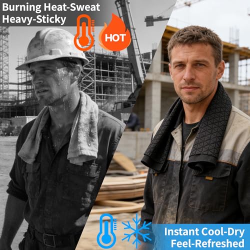 Cooling Towels for Hot Weather - PVA Neck Wrap - Gray