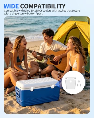 Cooler Latch Replacement Kit for Igloo 50-165 Qt Coolers