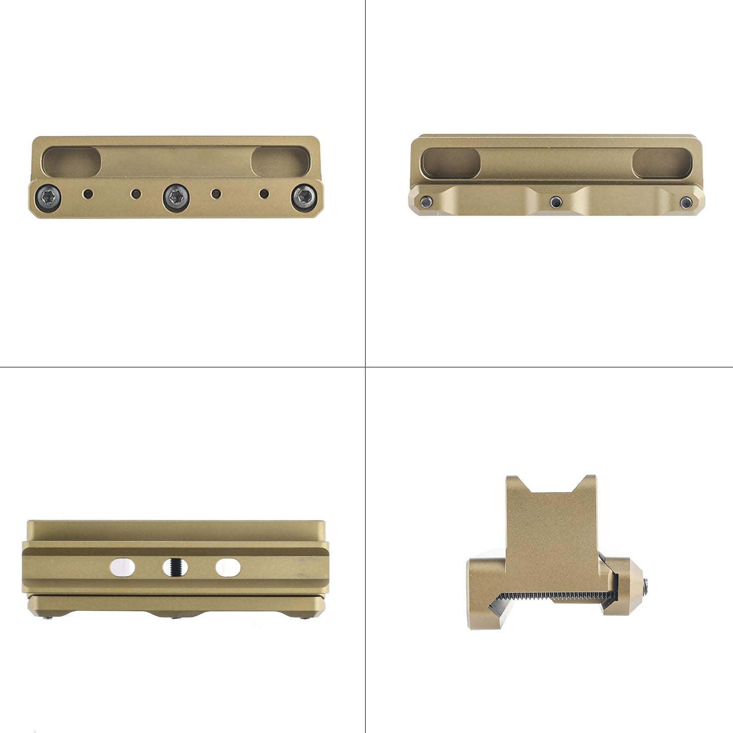 GLECTICAL Tactical Optic Scope Riser Mount for Fiber Optic Red Dot,fit for 20mm Weaver/Picatinny Rail