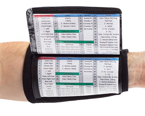 Football Play Wristband - Adult Quarterback Gear - Single Pack