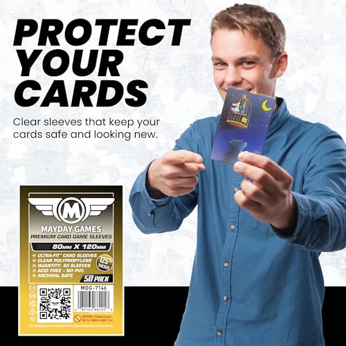 Oversized Card Sleeves 80x120mm - 50 Pack, 90 Micron Thickness