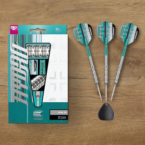Target Hydro Steel Tip Dart Set 21G-26G | 90% Tungsten, Swiss Point, Pro Grip TAG Shafts, No.6 Flights