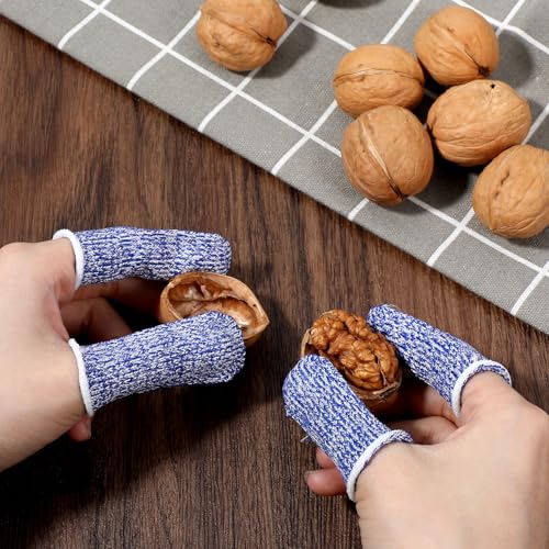 Cut Resistant Finger Protector Gloves - 24PCS Breathable Sleeves