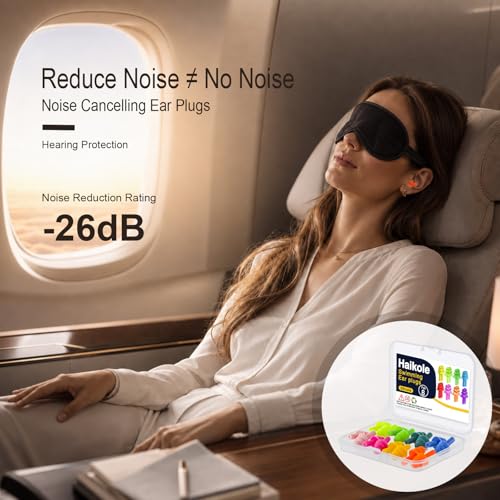 Silicone Ear Plugs - 8 Pairs Reusable Noise Cancelling - 8 Colors