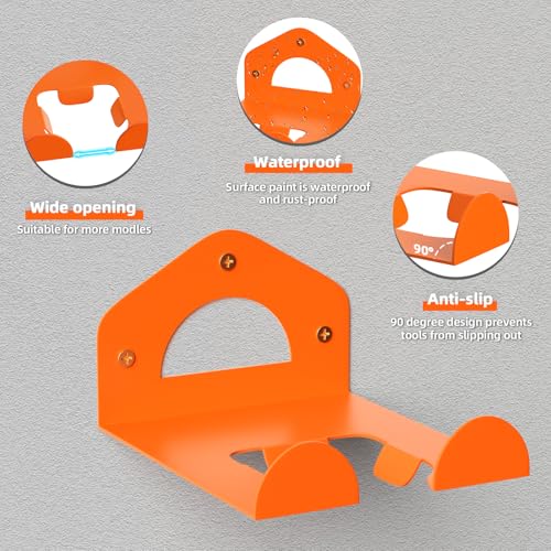 reliahom Weed Eater Hanger, Garage Organization Wall Hanger, Weed Eater Holder Heavy-Duty String Trimmer Rack for Hedge Trimmer, Garden Tools, Garage, 1 Pack