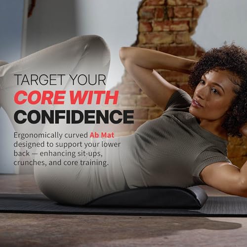 Ab Mat for Core Training - Portable Padded Workout Mat with Support - Pack of 1