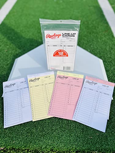 System-17 Baseball & Softball Lineup Card Refill Pack, 12-Pack