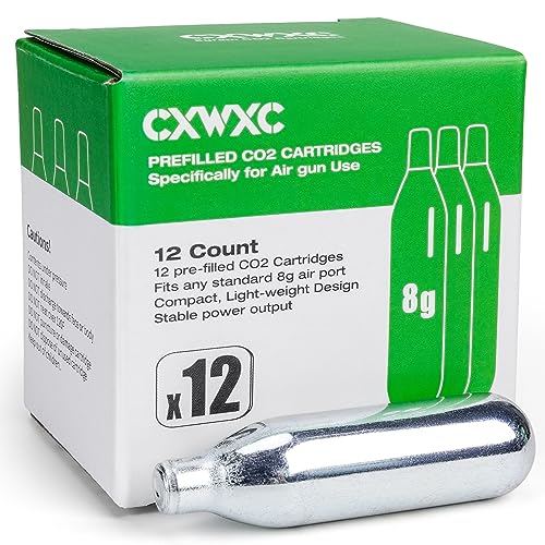 8G CO2 Cartridges for Paintball and Airsoft - 12 Pack