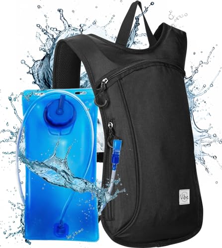 Vibe Festival Hydration Pack 2L Black – Leak Proof Hydropack for Men Women Teens