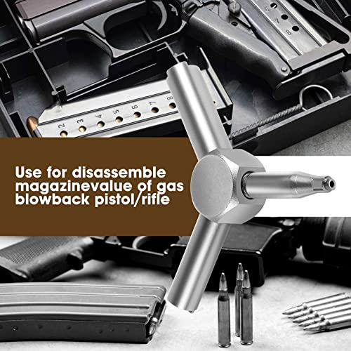 3-in-1 Airsoft Valve Key Tool - Stainless Steel Gas Wrench