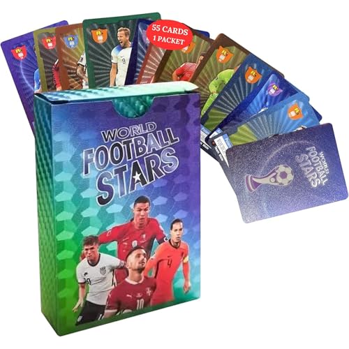 2026-27 Soccer Trading Cards - 55 Non-Duplicate Cards Per Pack