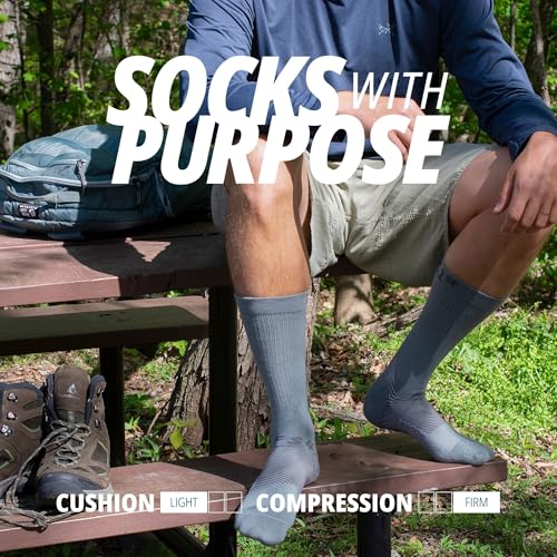 OS1st FS4 Merino Wool Plantar Fasciitis 1/4 Crew Compression Socks