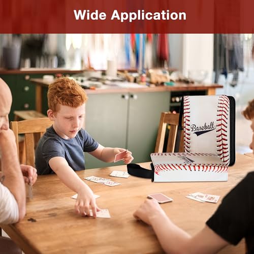 Baseball Card Binder with 990 Pockets, Protective Trading Card Album