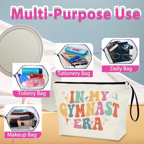Gymnast Makeup Bag - Travel Cosmetic Organizer Pouch - 1 Pack