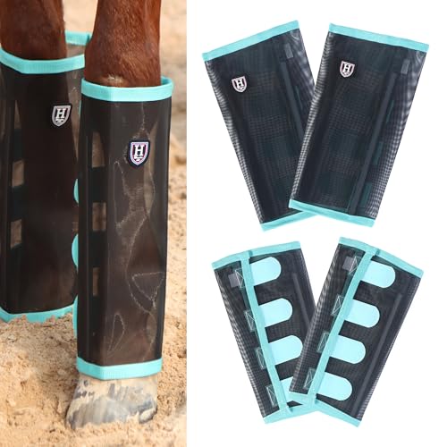 Horse Fly Leggings - Breathable & Tear-Resistant, Summer Mint - Small