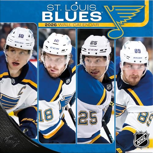 St. Louis Blues 2026 Wall Calendar - 12x12 Team Schedule