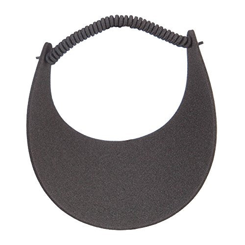 Soft Fabric Foam Visor for Women - Black, One Size Fits Most
