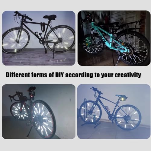 36 Pcs Bicycle Spoke Reflectors - 360° Visibility Safety Lights