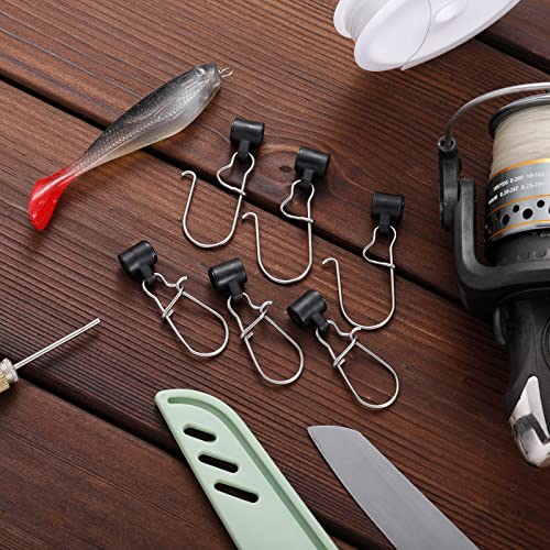 Sumind Pcs Fishing Line Sinker Slides with Duo Lock Clip Hooked