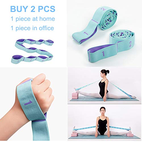 Stretching Strap for Flexibility - 11 Loops Yoga & Pilates