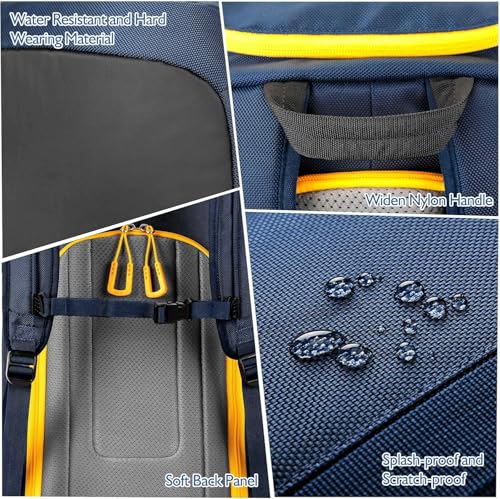 Ski Boot Bag Backpack 50L - Blue for Helmets, Goggles & Gear