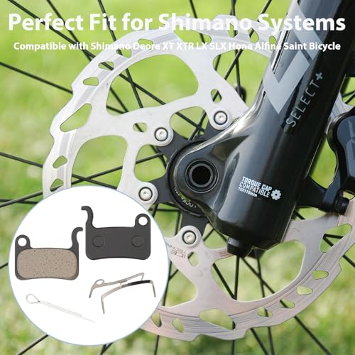 6 Pairs Shimano-Compatible Bicycle Brake Pads for Disc Brakes