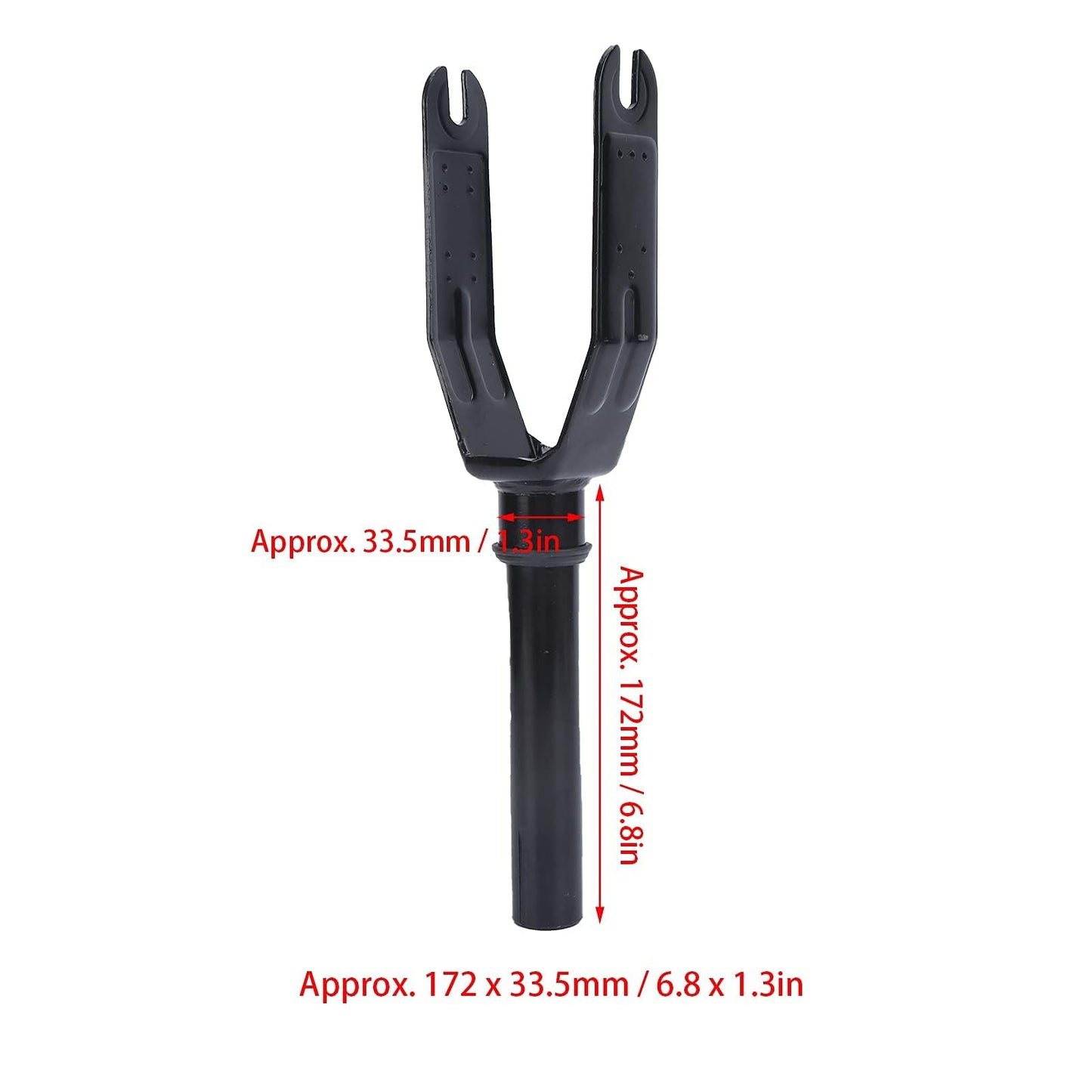 equlup Scooter Fork, 172x33.5mm/6.8x1.3in Front Fork Replaced Part Aluminum Alloy Electric Scooter Accessory for M365 M365PRO PRO2 1S Lite, Easy to Install