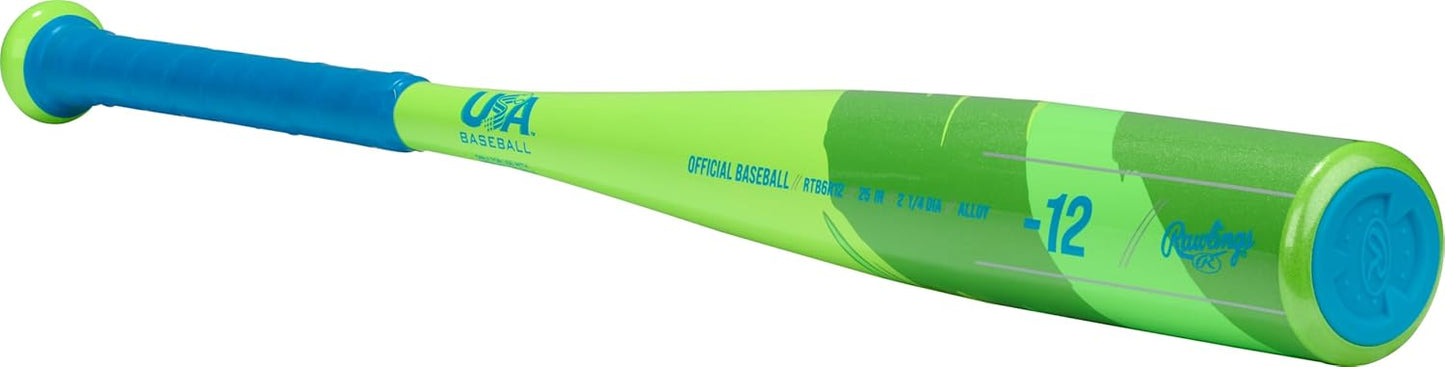 Rawlings Raptor T-Ball Bat - Lightweight -12 Drop | 2 1/4" Barrel | Durable 1-Piece Aluminum
