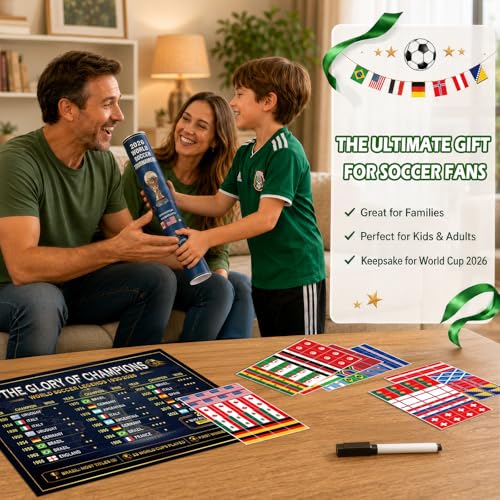 2026 World Soccer Tournament Poster Set - Match Tracker & Predictor