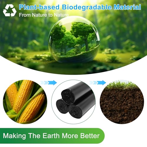 Portable Toilet Bags - 25 Pack Biodegradable 8 Gallon Camping Waste Bags