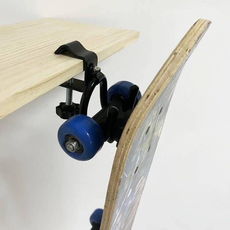 Clamp-On Skateboard Holder - Under Desk Hooks for Accessories