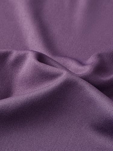 FILAROLA Short Sleeve UPF 50+ Athletic Shirt for Women - Breathable Running Top, Large Dark Purple