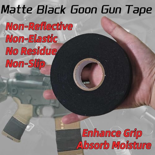 Tactical Grip Tape - Matte Black, 1 Inch x 27.34 Yards