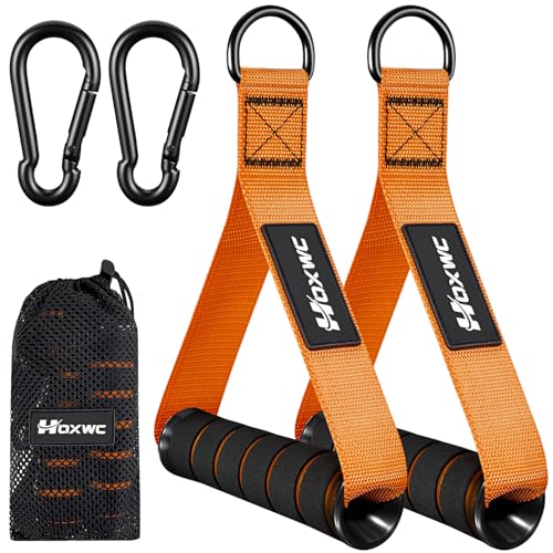 Heavy Duty Resistance Band Handles - 1-Orange, Comfortable Gym Attachments