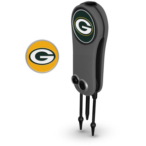 Team Effort Green Bay Packers Switchblade Repair Tool & Two Ball Markers