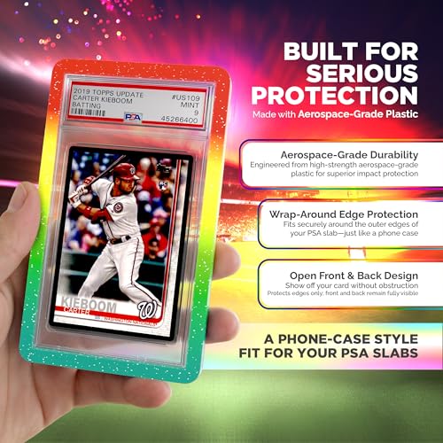 10 Pack PSA Slab Guards - Durable TPU Protector for Graded Cards
